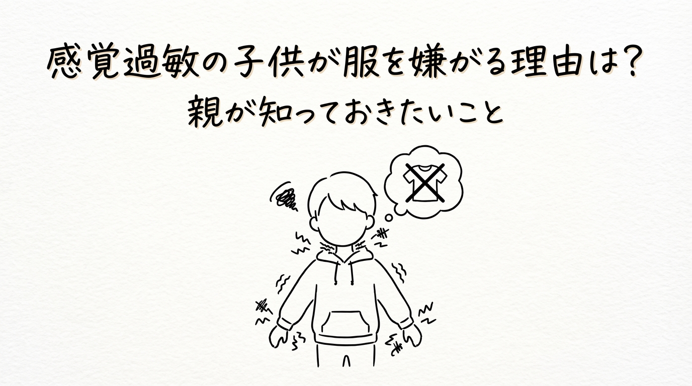 感覚過敏の子供が服を嫌がる理由は？