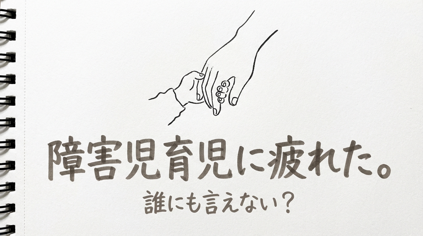 障害児育児に疲れた。誰にも言えない？
