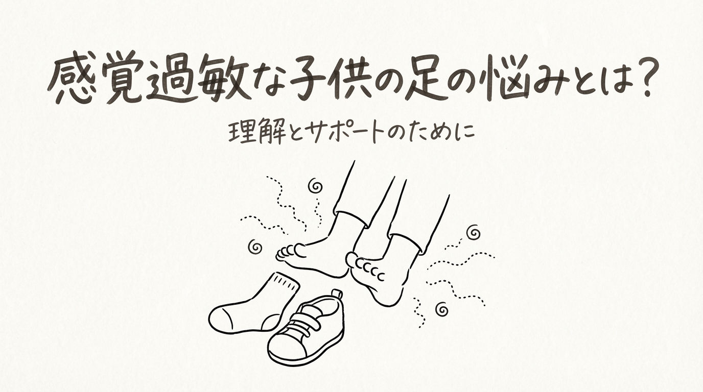 感覚過敏な子供の足の悩みとは？