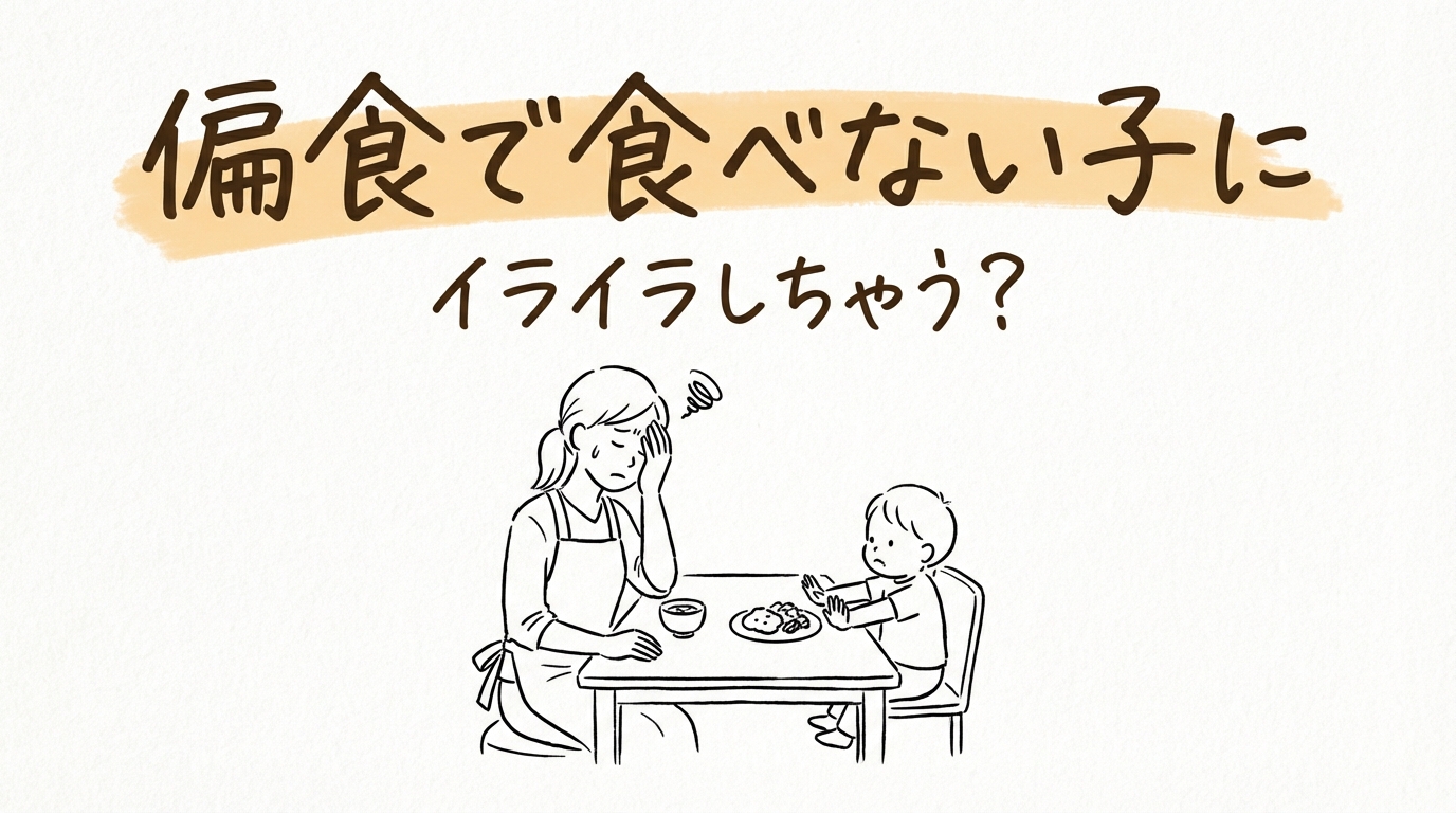偏食で食べない子にイライラしちゃう？