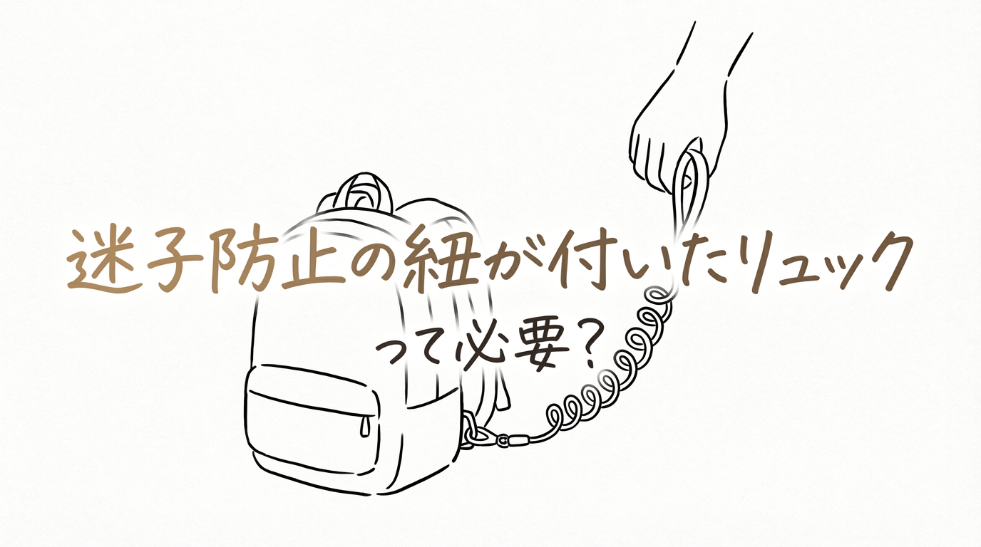 迷子防止の紐が付いたリュックって必要？