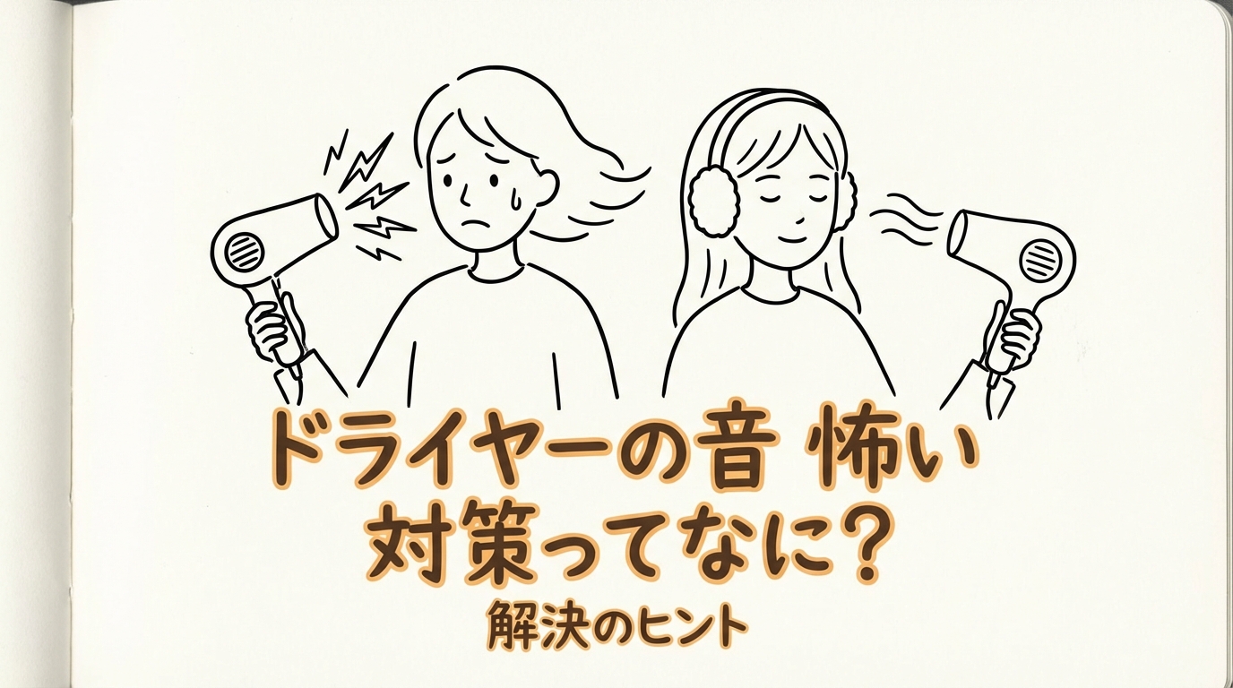ドライヤーの音 怖い 対策ってなに？