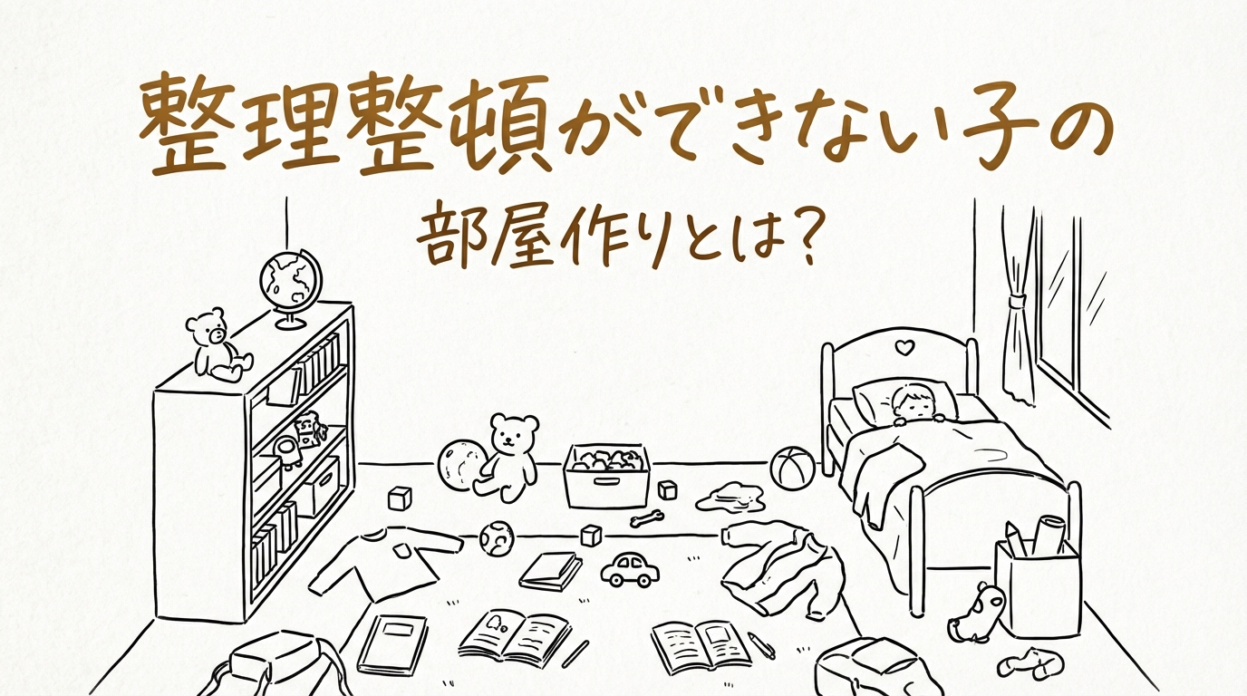 整理整頓ができない子の部屋作りとは？