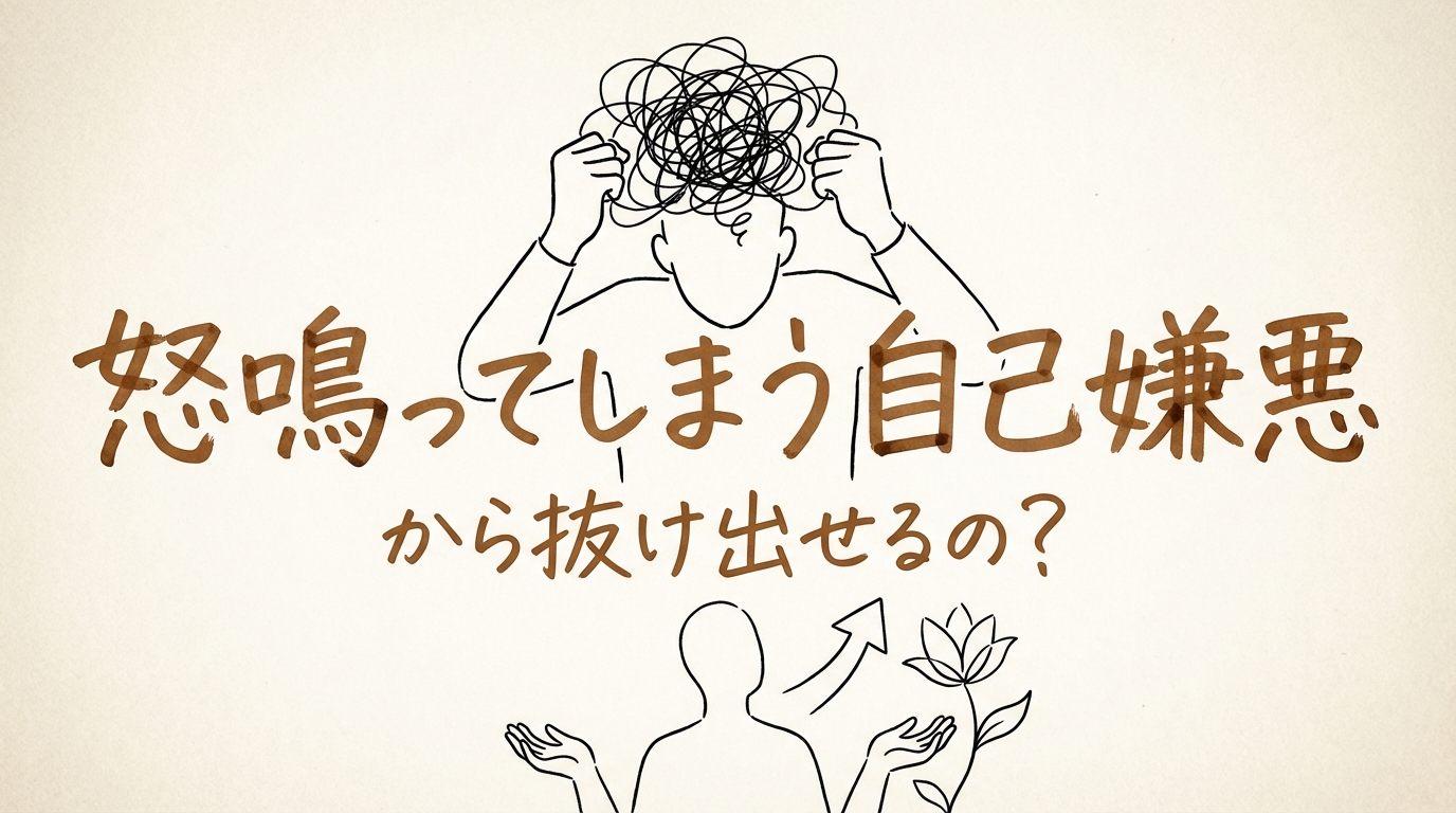 怒鳴ってしまう自己嫌悪から抜け出せるの？