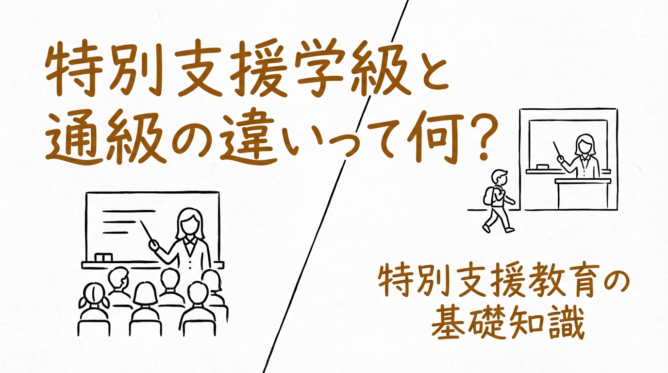 特別支援学級と通級の違いって何？