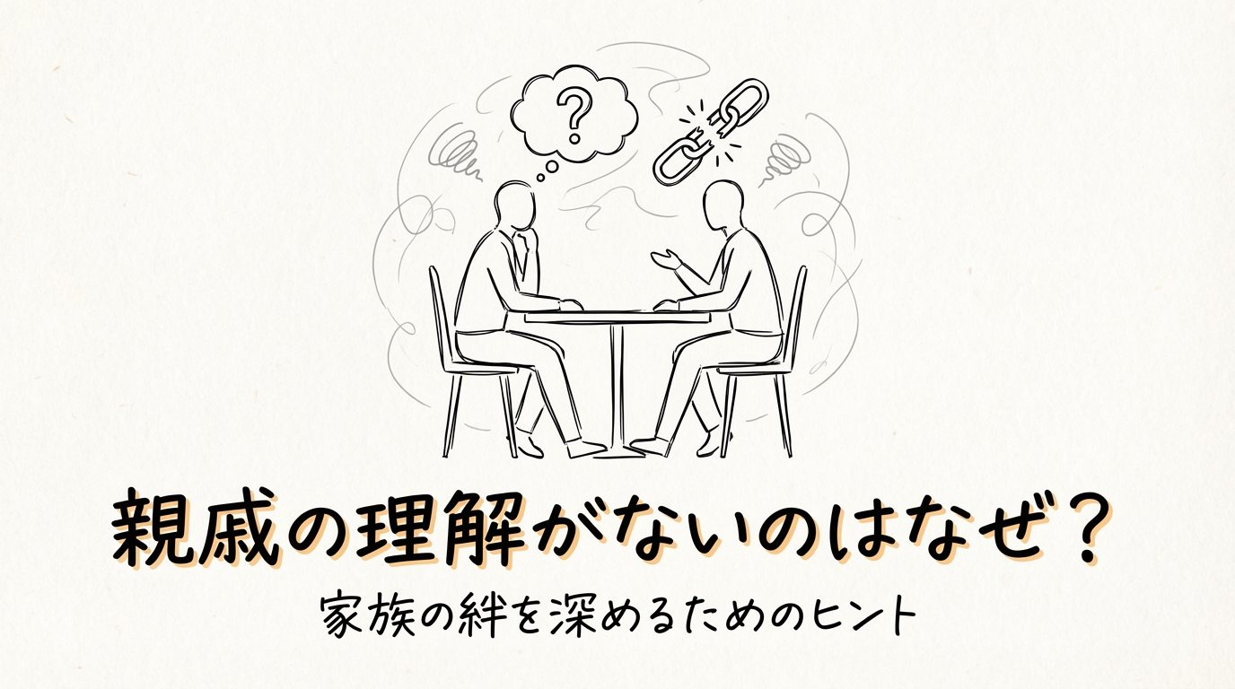 親戚の理解がないのはなぜ？