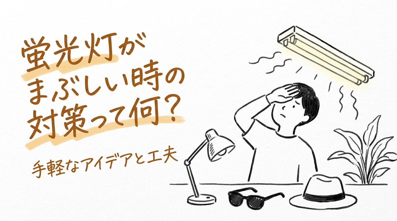 蛍光灯がまぶしい時の対策って何？