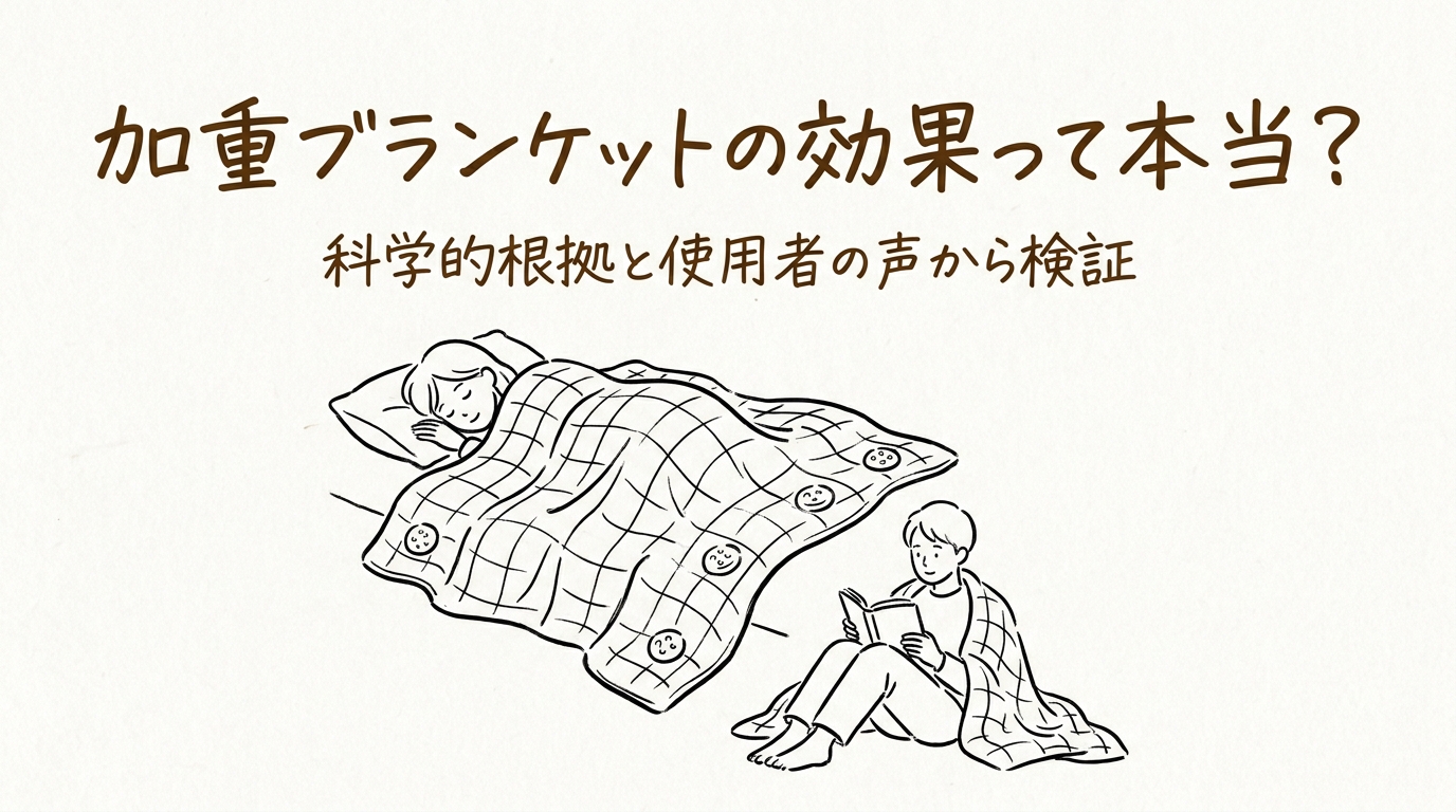 加重ブランケットの効果って本当？