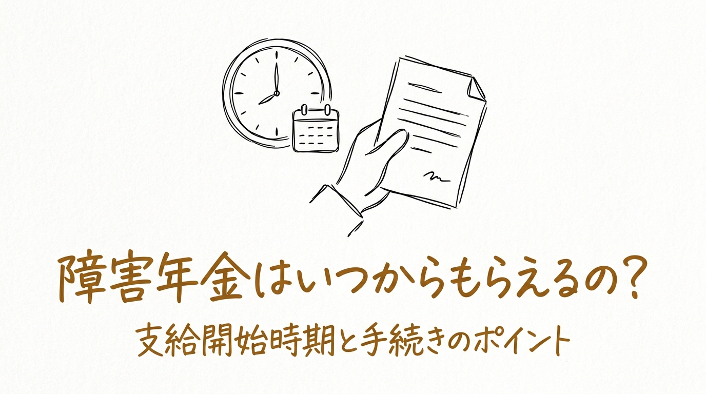 障害年金はいつからもらえるの？