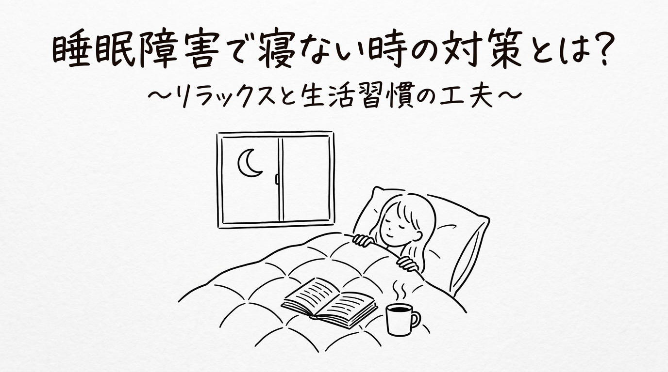 睡眠障害で寝ない時の対策とは？