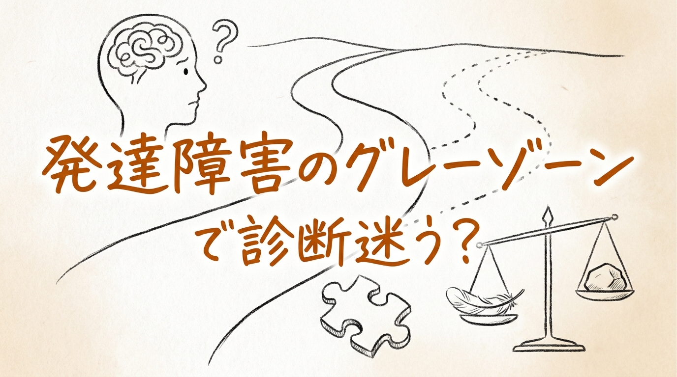 発達障害のグレーゾーンで診断迷う？