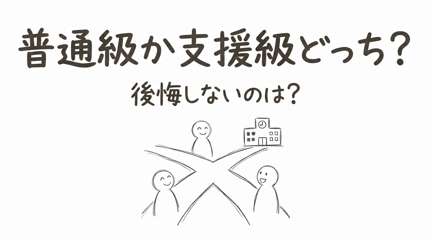 普通級か支援級どっち？後悔しないのは？