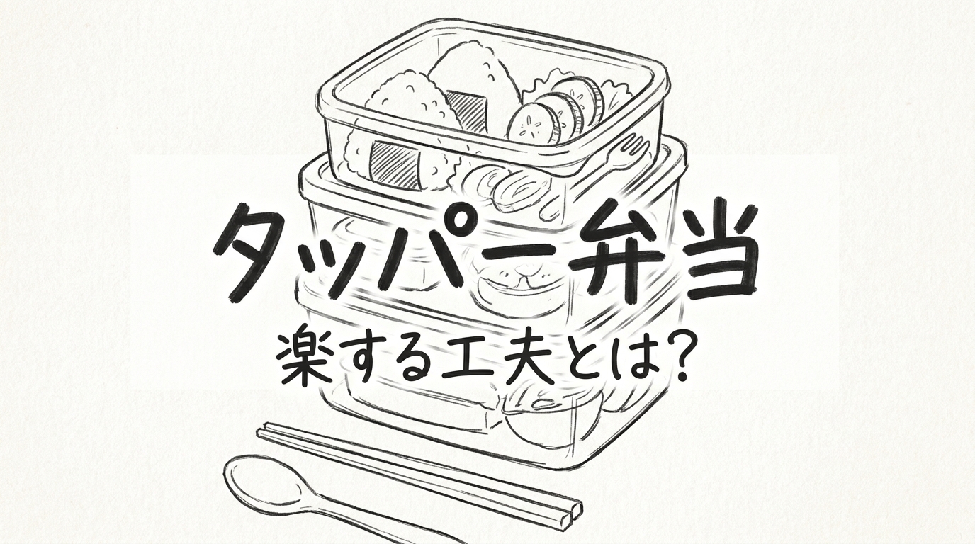 タッパー弁当 楽する工夫とは？