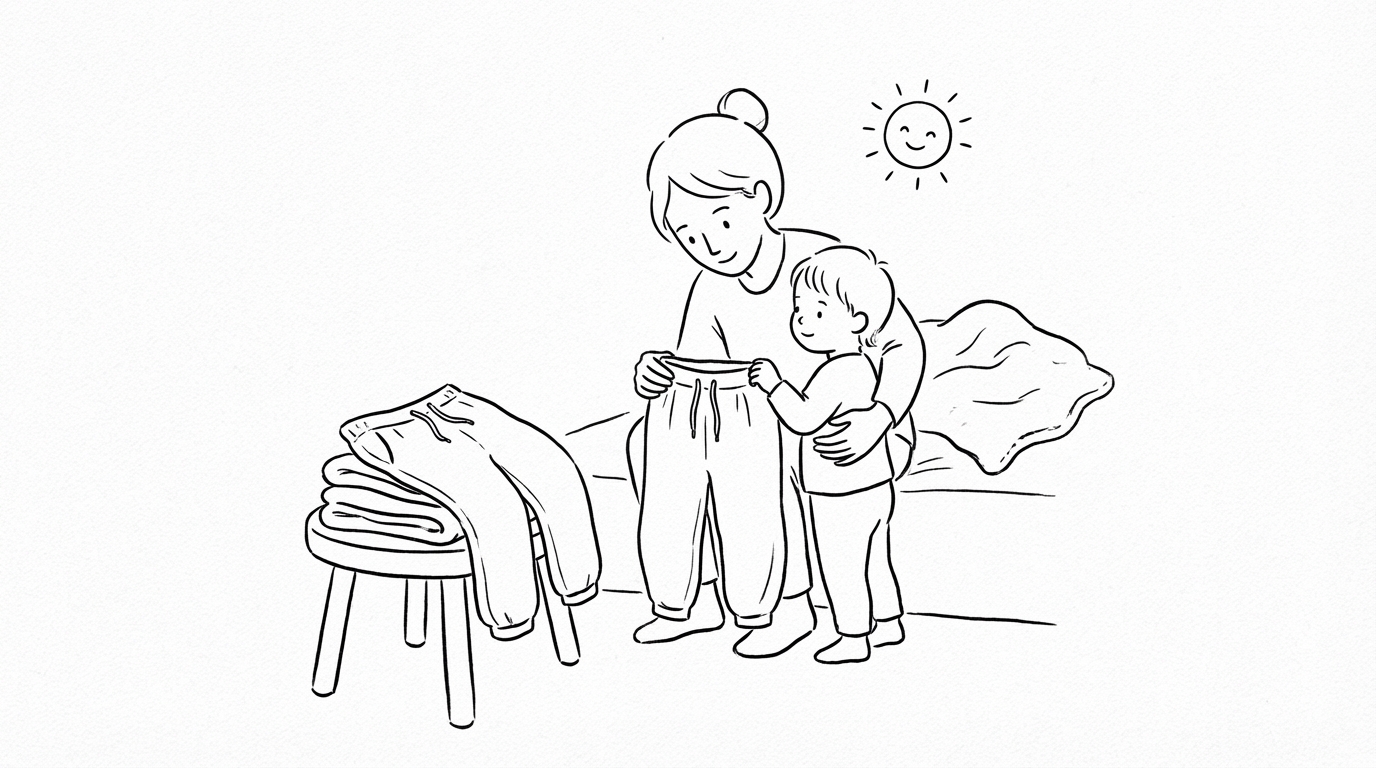 毎日の着替えが、少しでも笑顔に包まれますように